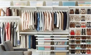 Organized elfa closet