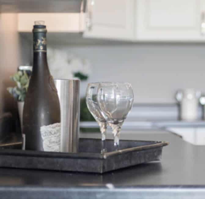 organized shabby-chic style kitchen