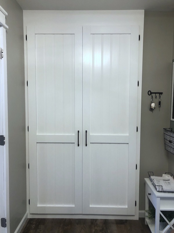 homemade pantry doors