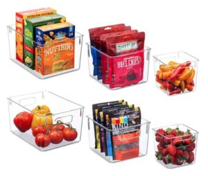 Pantry Organizer Bins Household Plastic Food Storage Basket