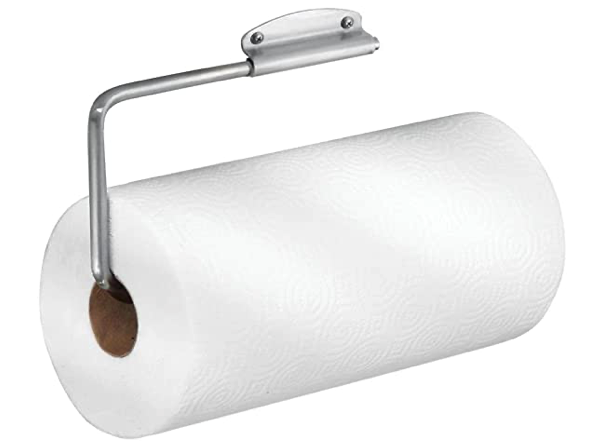 mounted metal paper towel holder