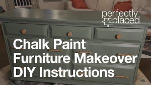 Chalk paint dresser DIY Instructions, home organizing and design project