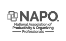 Logo for NAPO, National Association of Productivity and Organizing Professionals