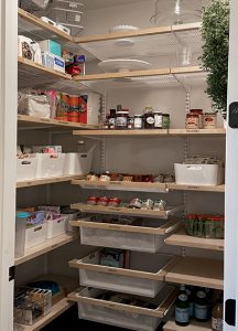 Organized, beautiful, panty after decluttering