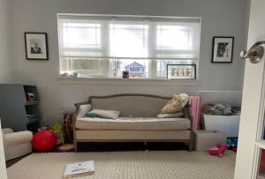 Play room before being redesigned by professional organizers in St. Louis