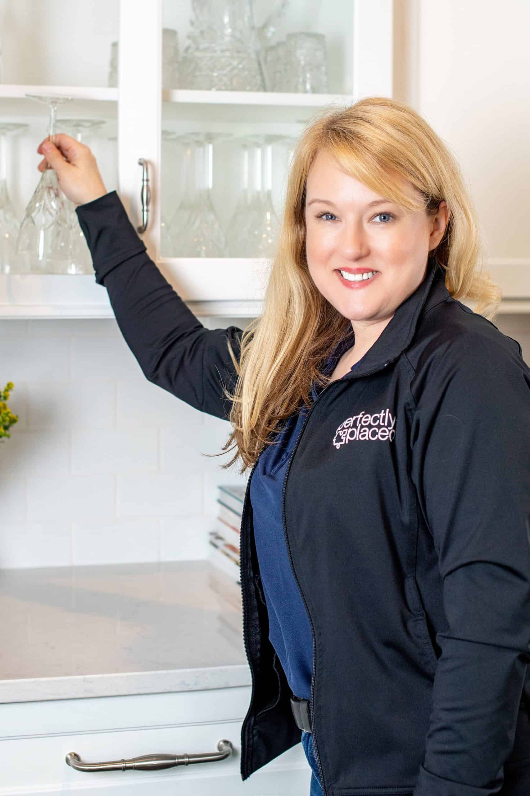 Mandy, St. Louis home organizer standing in kitchen